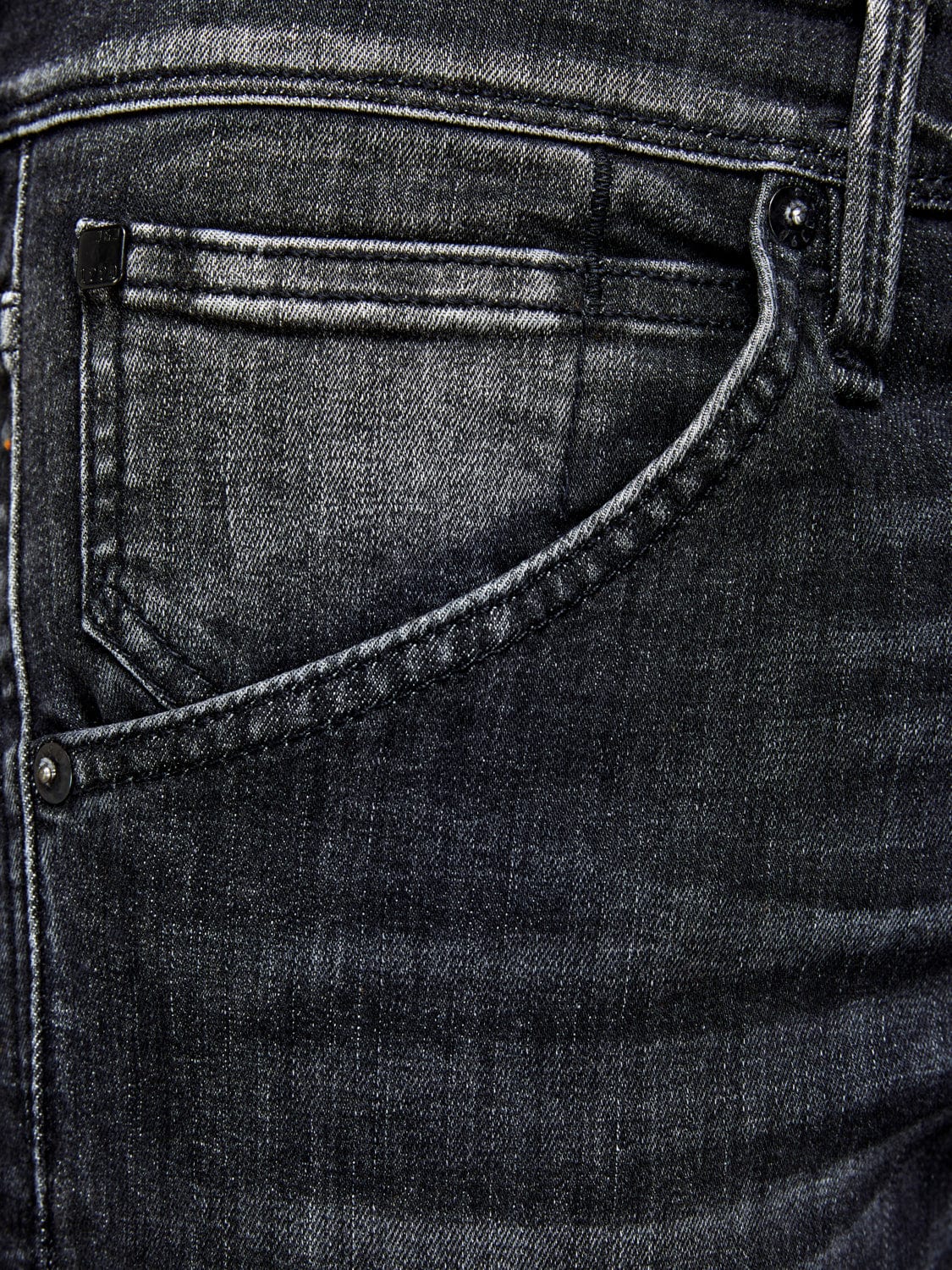 Vaquero super estrecho negro - JJIGLENN JJFOX BL 655 50SPS NOOS